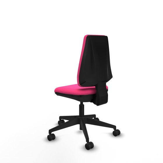 Elche CP similpiel rosa base piramidal ruedas nailon 65mm