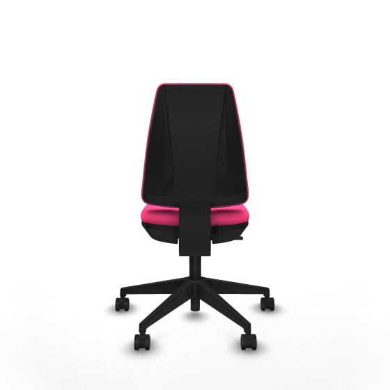 Elche CP similpiel rosa base piramidal ruedas nailon 65mm