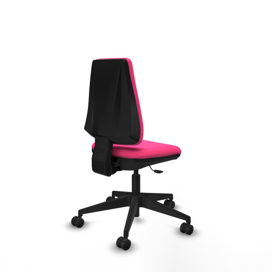 Elche CP similpiel rosa base piramidal ruedas nailon 65mm