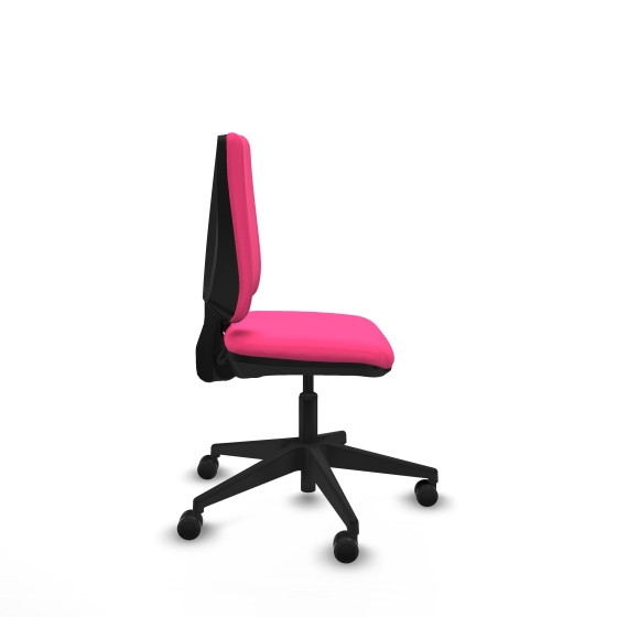 Elche CP similpiel rosa base piramidal ruedas nailon 65mm