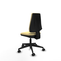 Elche CP similpiel crema base piramidal ruedas nailon 65mm