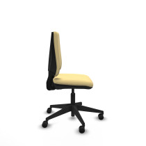 Elche CP similpiel crema base piramidal ruedas nailon 65mm