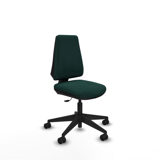 Elche CP similpiel verde botella base piramidal ruedas nailon 65mm