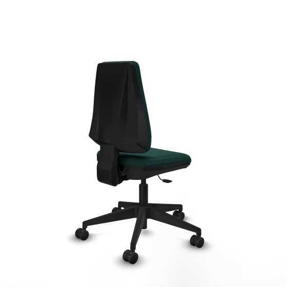 Elche CP similpiel verde botella base piramidal ruedas nailon 65mm
