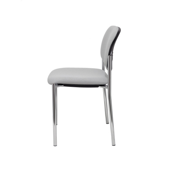 Silla fija Styl bali gris chasis cromo