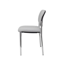 Silla fija Styl bali gris chasis cromo