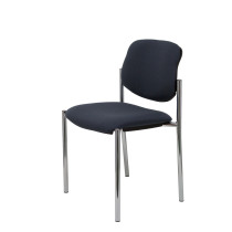 Silla fija Styl bali gris oscuro chasis cromo