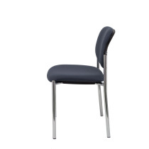 Silla fija Styl bali gris oscuro chasis cromo