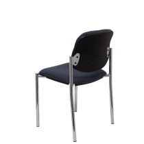 Silla fija Styl bali gris oscuro chasis cromo