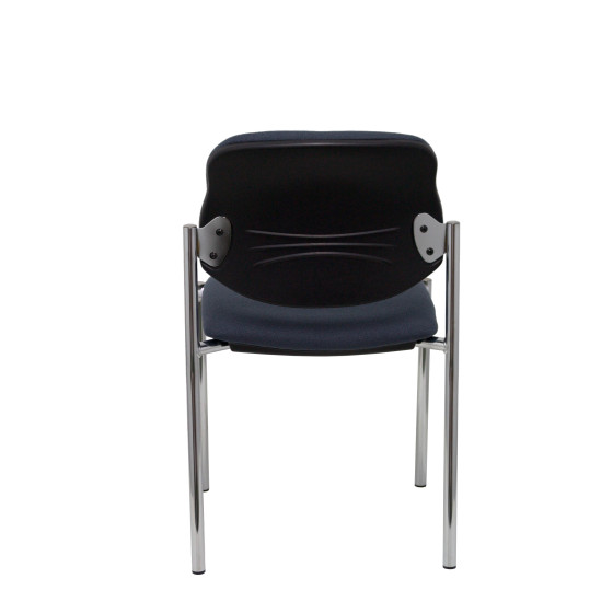 Silla fija Styl bali gris oscuro chasis cromo