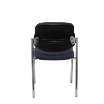 Silla fija Styl bali gris oscuro chasis cromo