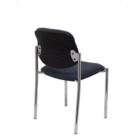 Silla fija Styl bali gris oscuro chasis cromo