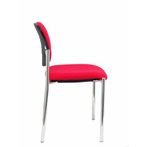 Silla fija Styl bali rojo chasis cromo