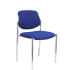 Silla fija Styl bali azul chasis cromo