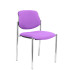 Silla fija Styl bali lila chasis cromo
