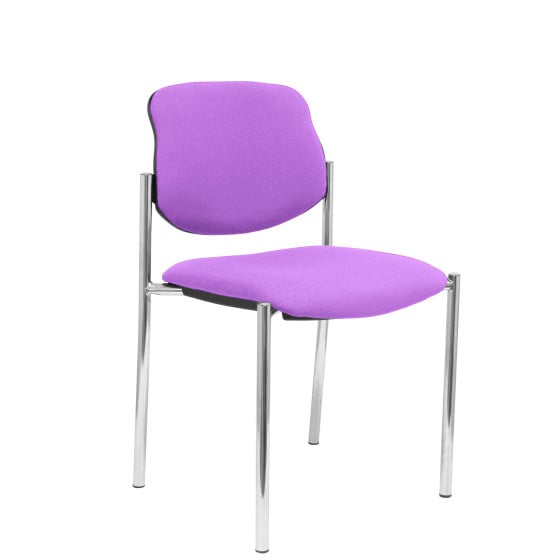 Silla fija Styl bali lila chasis cromo