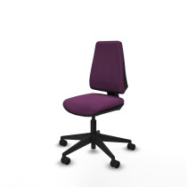 Elche CP similpiel morado base piramidal ruedas nailon 65mm