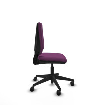 Elche CP similpiel morado base piramidal ruedas nailon 65mm