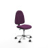 Algarra CP similpiel morado  base cromada ruedas nailon 50mm