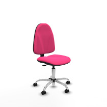 Algarra CP similpiel rosa  base cromada ruedas engomadas 50mm