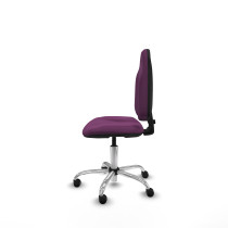 Algarra CP similpiel morado  base cromada ruedas engomadas 50mm