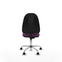 Algarra CP similpiel morado  base cromada ruedas engomadas 50mm