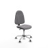 Algarra CP similpiel gris  base cromada topes