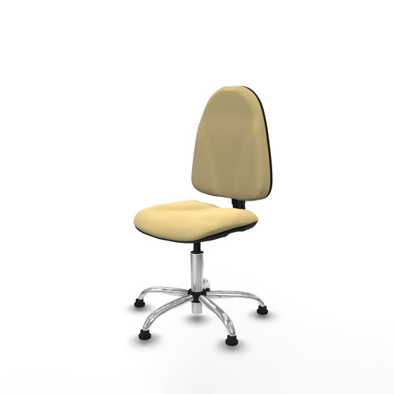 Algarra CP similpiel crema  base cromada topes