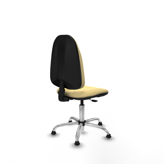 Algarra CP similpiel crema  base cromada topes