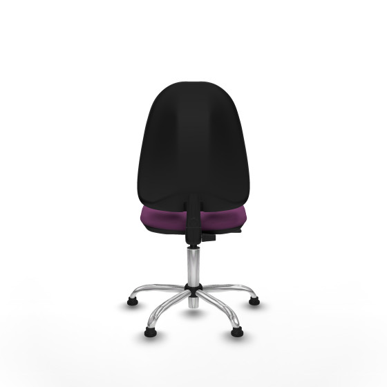 Algarra CP similpiel morado  base cromada topes