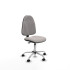 Algarra CP similpiel blanco  base cromada ruedas autofrenantes 50mm
