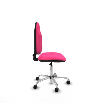 Algarra CP similpiel rosa  base cromada ruedas autofrenantes 50mm