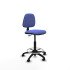 Taburete Isso CP bali azul claro sin brazos base poliamida ruedas nailon 50mm