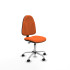 Algarra CP bali naranja  base cromada ruedas engomadas 50mm