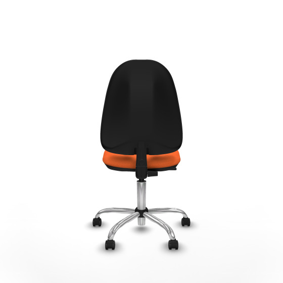 Algarra CP bali naranja  base cromada ruedas engomadas 50mm