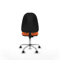Algarra CP bali naranja  base cromada ruedas engomadas 50mm