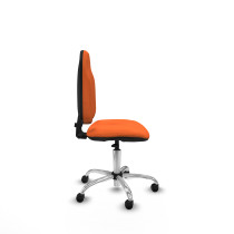 Algarra CP bali naranja  base cromada ruedas engomadas 50mm