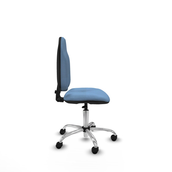 Algarra CP bali azul cielo  base cromada ruedas nailon 50mm