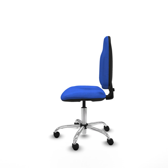 Algarra CP bali azul  base cromada ruedas nailon 50mm