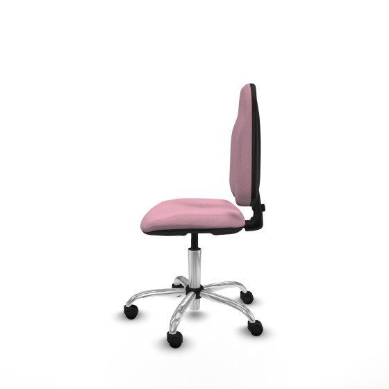 Algarra CP bali rosa  base cromada ruedas nailon 50mm