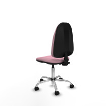 Algarra CP bali rosa  base cromada ruedas nailon 50mm
