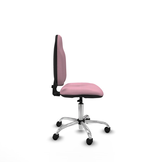 Algarra CP bali rosa  base cromada ruedas nailon 50mm