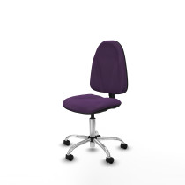 Algarra CP bali morado  base cromada ruedas nailon 50mm
