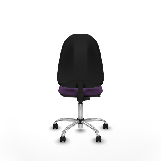 Algarra CP bali morado  base cromada ruedas nailon 50mm
