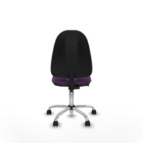 Algarra CP bali morado  base cromada ruedas nailon 50mm