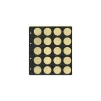 Funda Monedas Coleccionista PARDO Negra 20 Alojamientos