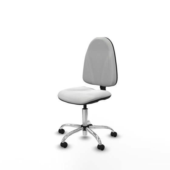 Algarra CP bali blanco base cromada ruedas engomadas 50mm