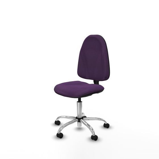 Algarra CP bali morado  base cromada ruedas engomadas 50mm