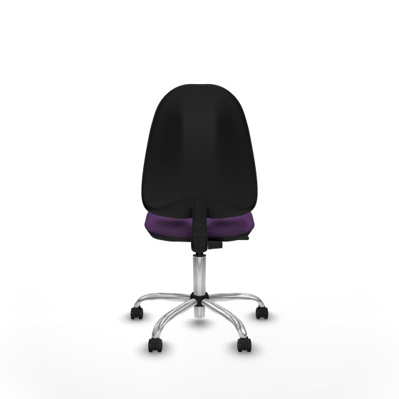 Algarra CP bali morado  base cromada ruedas engomadas 50mm