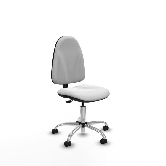 Algarra CP bali blanco base cromada ruedas autofrenantes 50mm